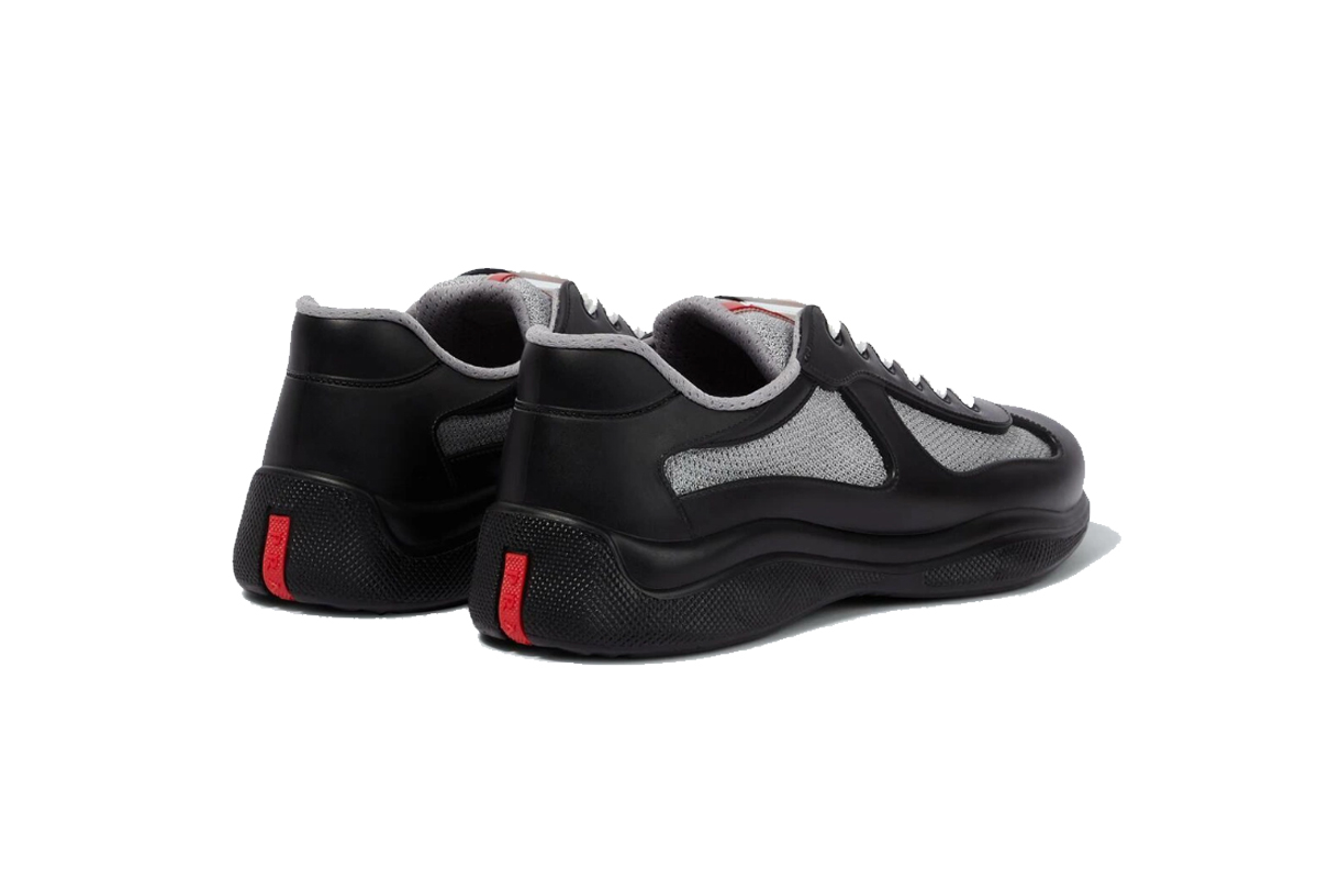 Prada America's Cup Soft Rubber And Bike Fabric Sneakers In Black P00749011
