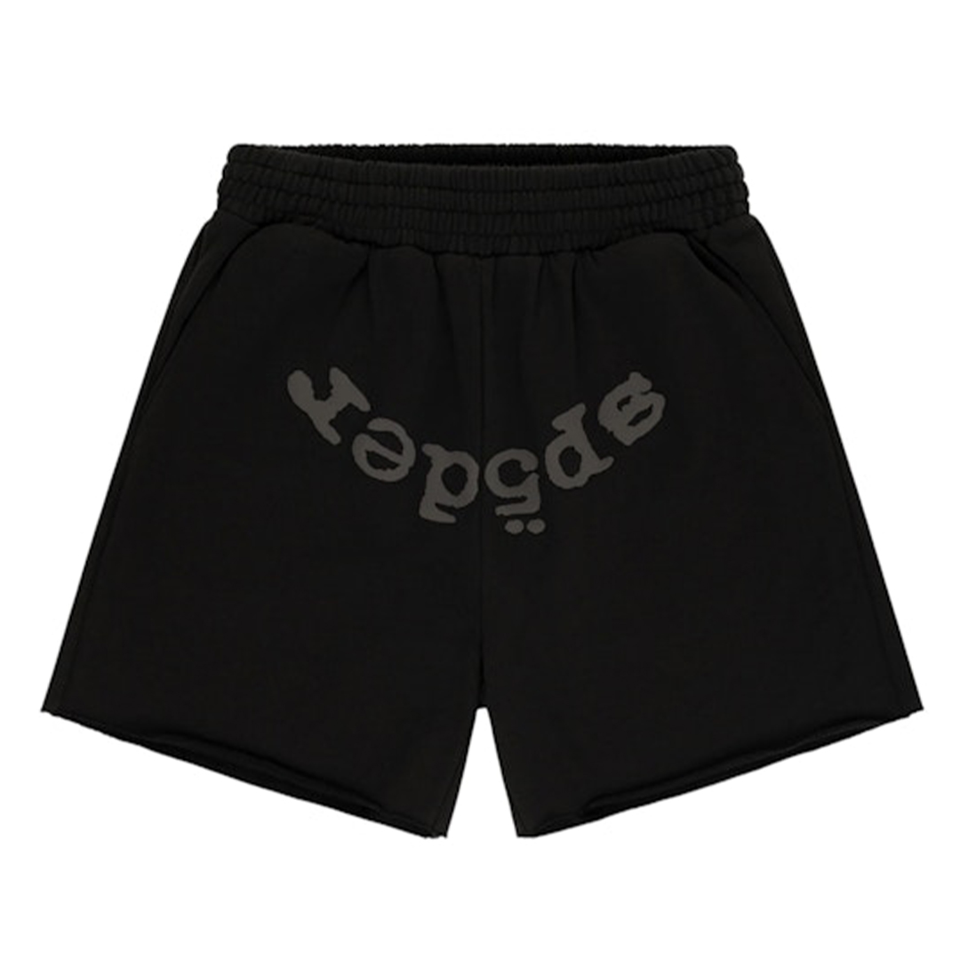Sp5der OG Web V2 Phantom Sweatshort Black