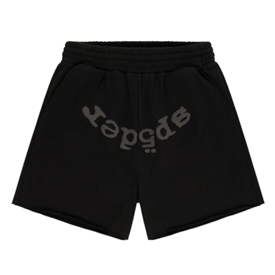 Sp5der OG Web V2 Phantom Sweatshort Black 01