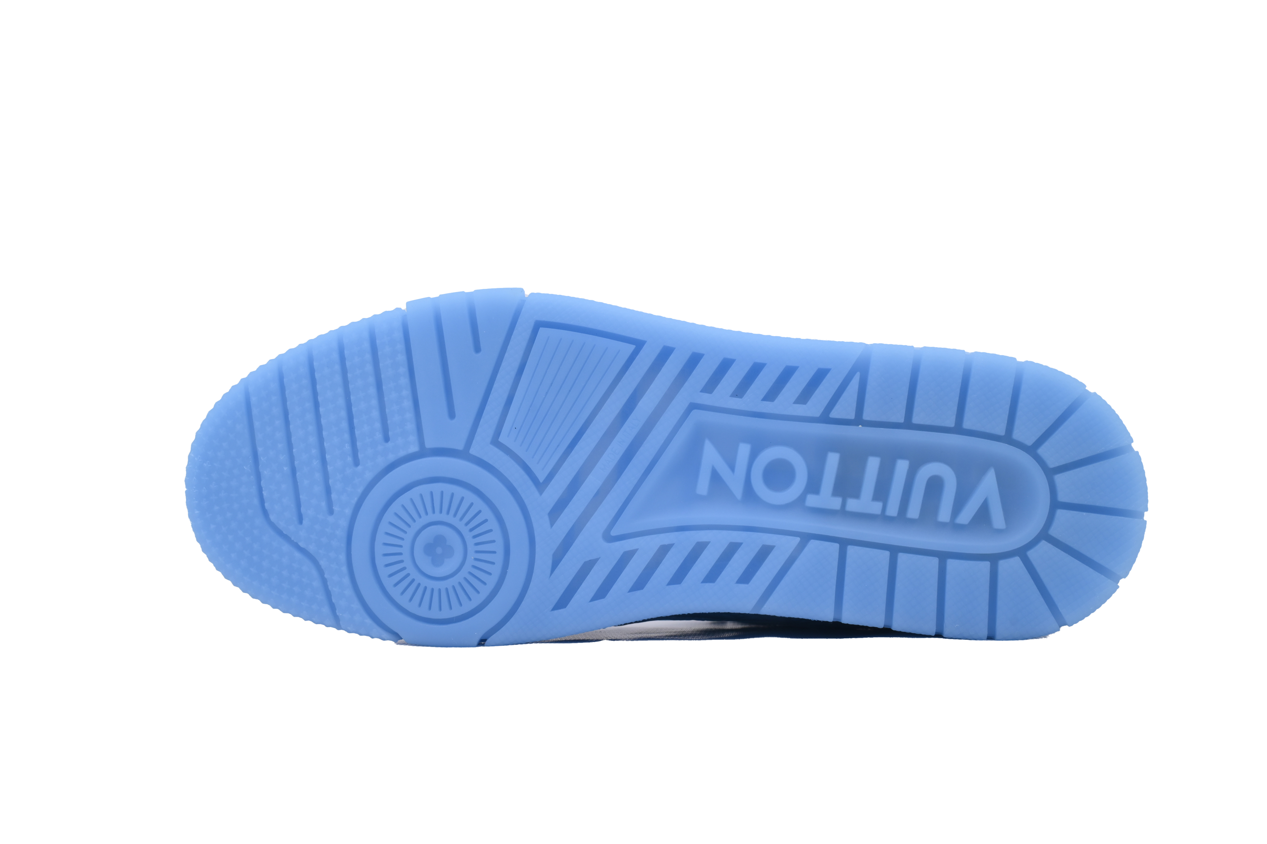 Louis Vuitton Trainer Blue Lychee Patent Leather