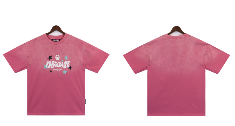 Palm Angels 'Paradise' Cotton T-shirt & Shorts Set Pink
