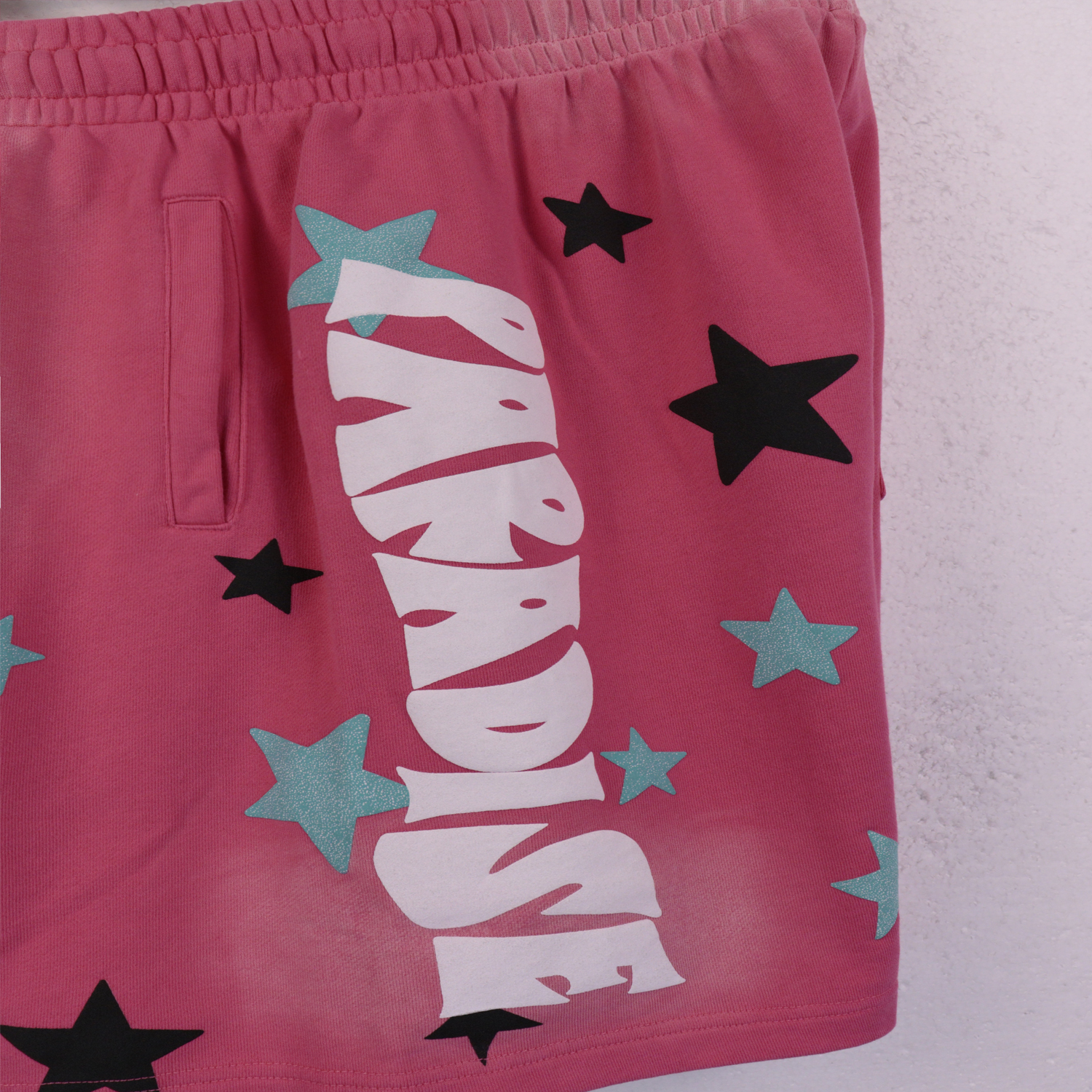 Palm Angels 'Paradise' Cotton T-shirt & Shorts Set Pink