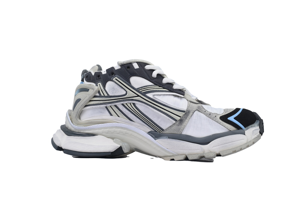 Balenciaga Runner Sneaker Silver White Black 772767 W3RNY 0623