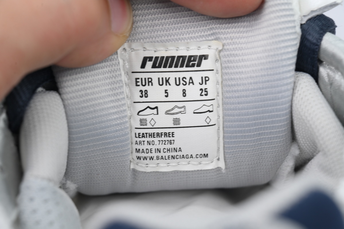 Balenciaga Runner Sneaker Grey White And Pink Black 772767 W3RNY 0322