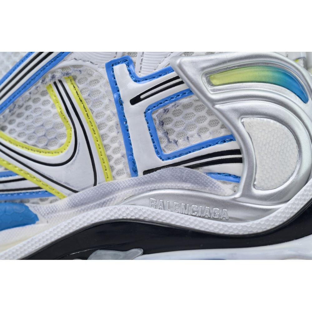 Balenciaga Runner Sneaker White Blue Yellow 772767 W3RNY 0213