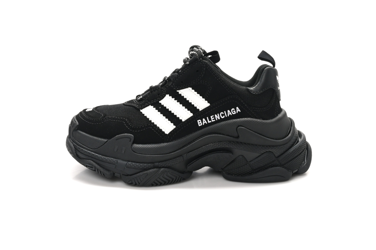 Balenciaga Triple S  x  Adidas Sneakers Black