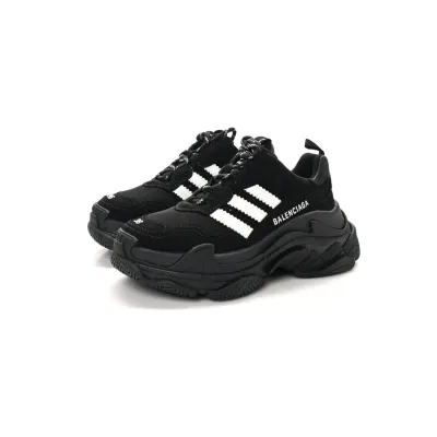 Balenciaga Triple S  x  Adidas Sneakers Black 02