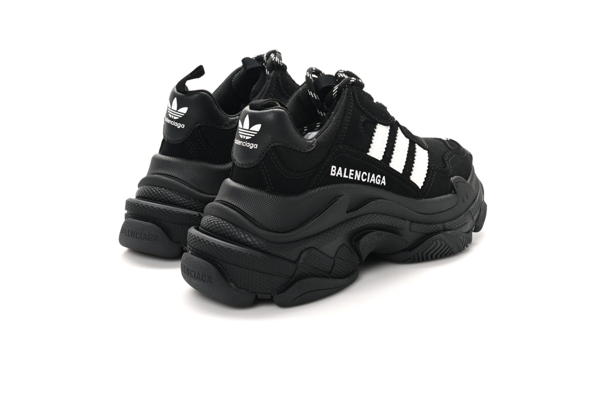 Balenciaga Triple S  x  Adidas Sneakers Black
