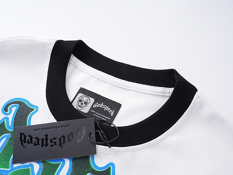 Godspeed Life’s A Gamble Long Sleeve T-shirt #3099 White/Apricot