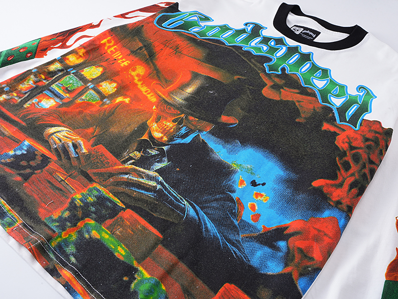 Godspeed Life’s A Gamble Long Sleeve T-shirt #3099 White/Apricot