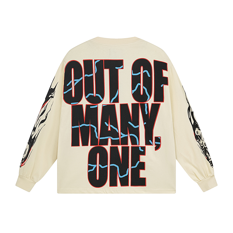 Godspeed Pitstop Thermal Long Sleeve T-shirt #3101 White/Apricot