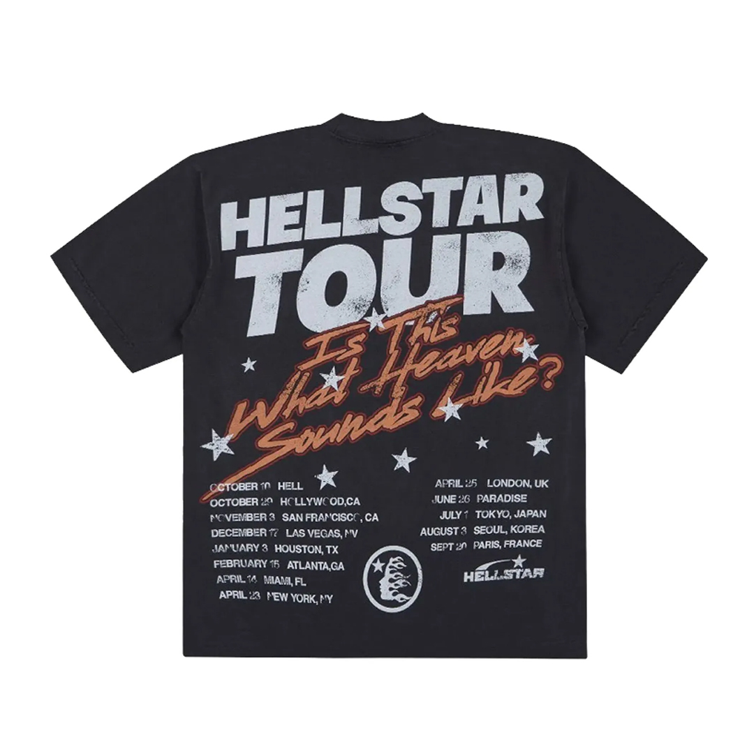 Hellstar Biker Tour T-Shirt Faded Black