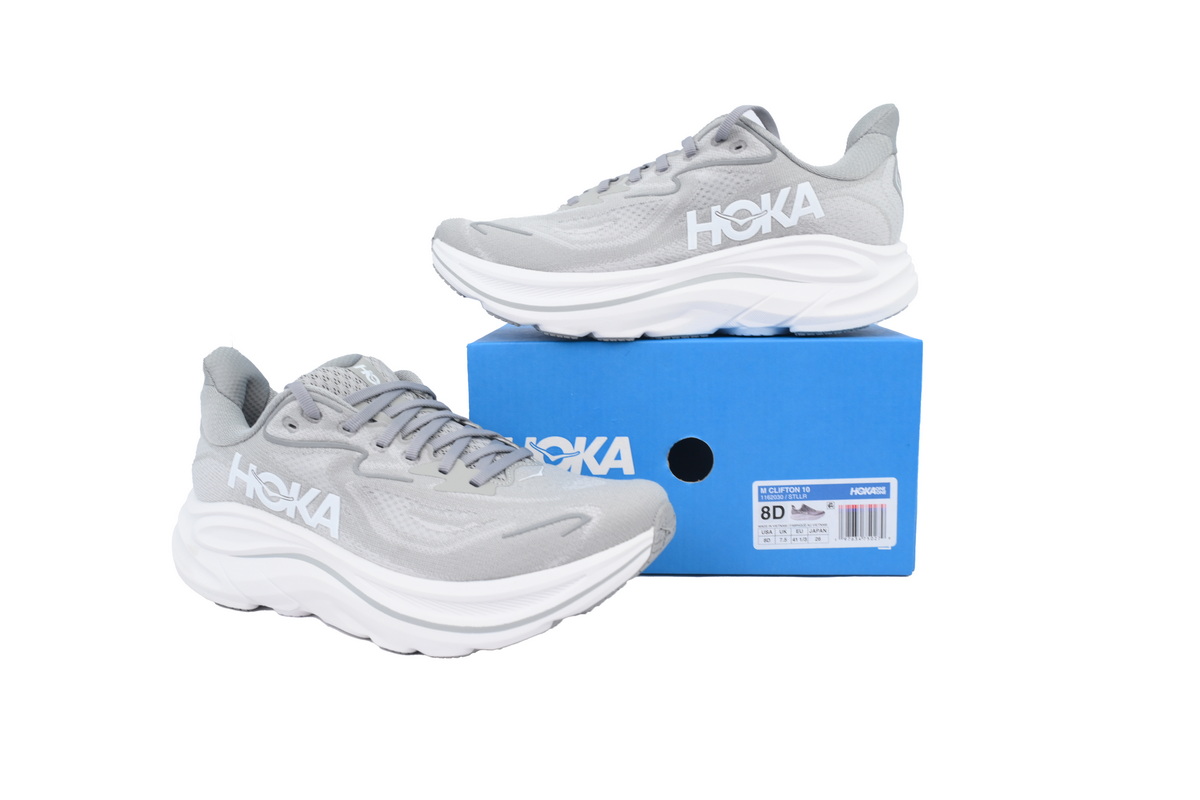 Hoka One One Clifton 10 Extra Wide 'Stellar Grey' 1162051-STLLR