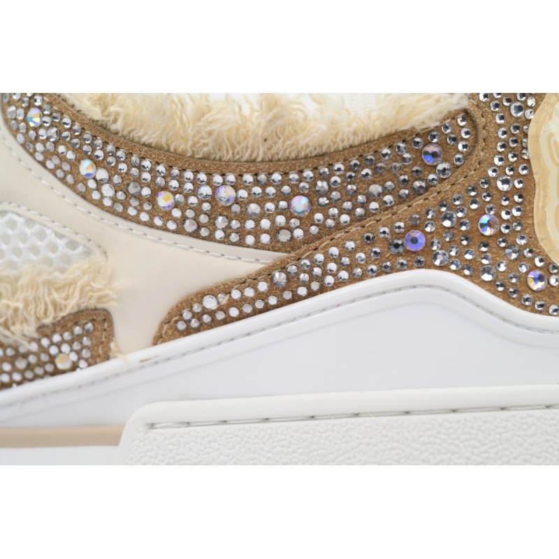 Louis Vuitton LV Skate Sneaker Horse Hair Apricot Diamond