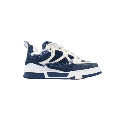Louis Vuitton LV Skate Sneaker Horse Hair Blue Diamond 02