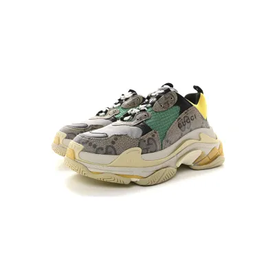Gucci x Balenciaga Triple S 'The Hacker Project-Beige Yellow' 02