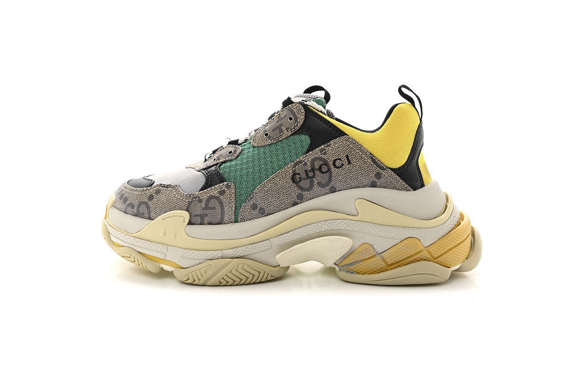 Gucci x Balenciaga Triple S 'The Hacker Project-Beige Yellow'