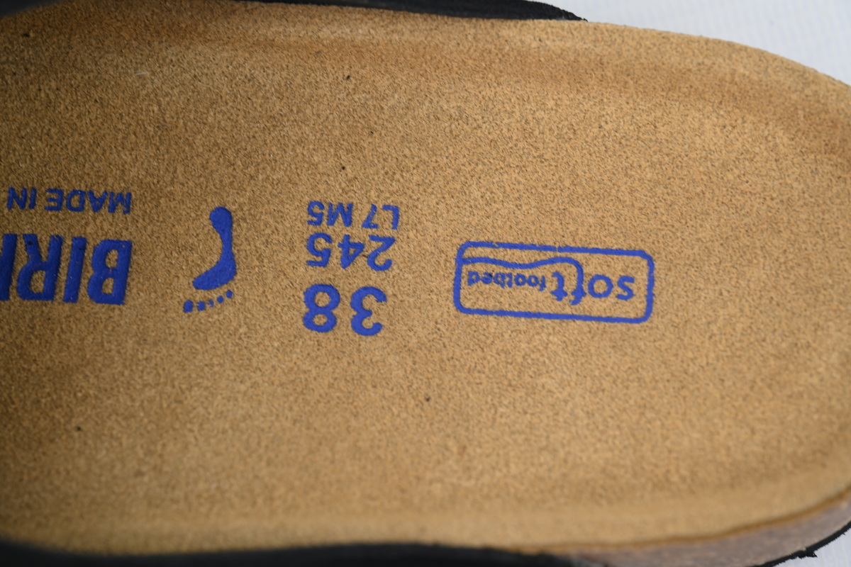 Birkenstock Boston Soft Footbed Black Velvet And Black Buckle