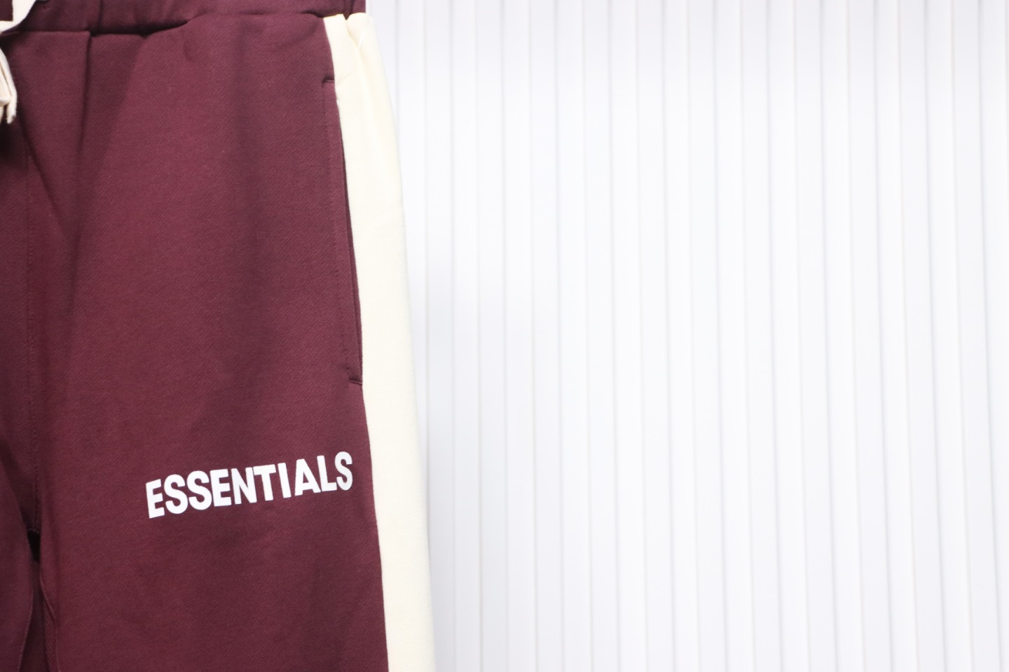 Fear of God Essentials Side Stripe Sweatpants Red