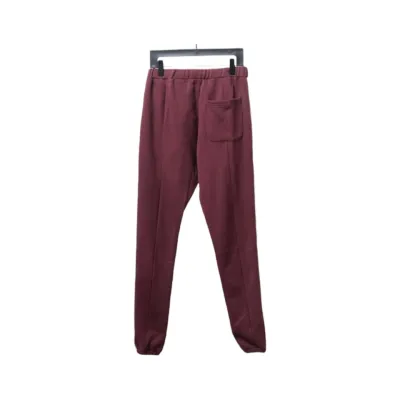Fear of God Essentials Side Stripe Sweatpants Red 02