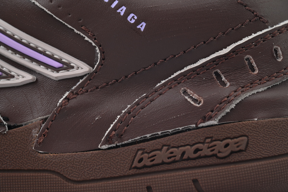 Balenciaga Hamptons Worn-out Trainers in Brown/lilac 841765 WCURB 9141