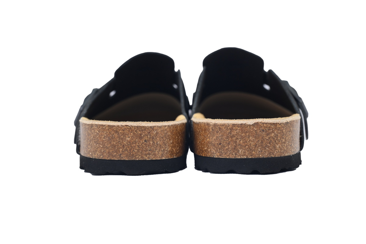 Birkenstock Boston Soft Footbed Black Oil Surface