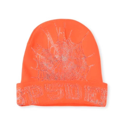 Sp5der Web Beanie Orange 01