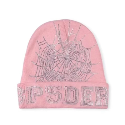 Sp5der Web Beanie Pink 01