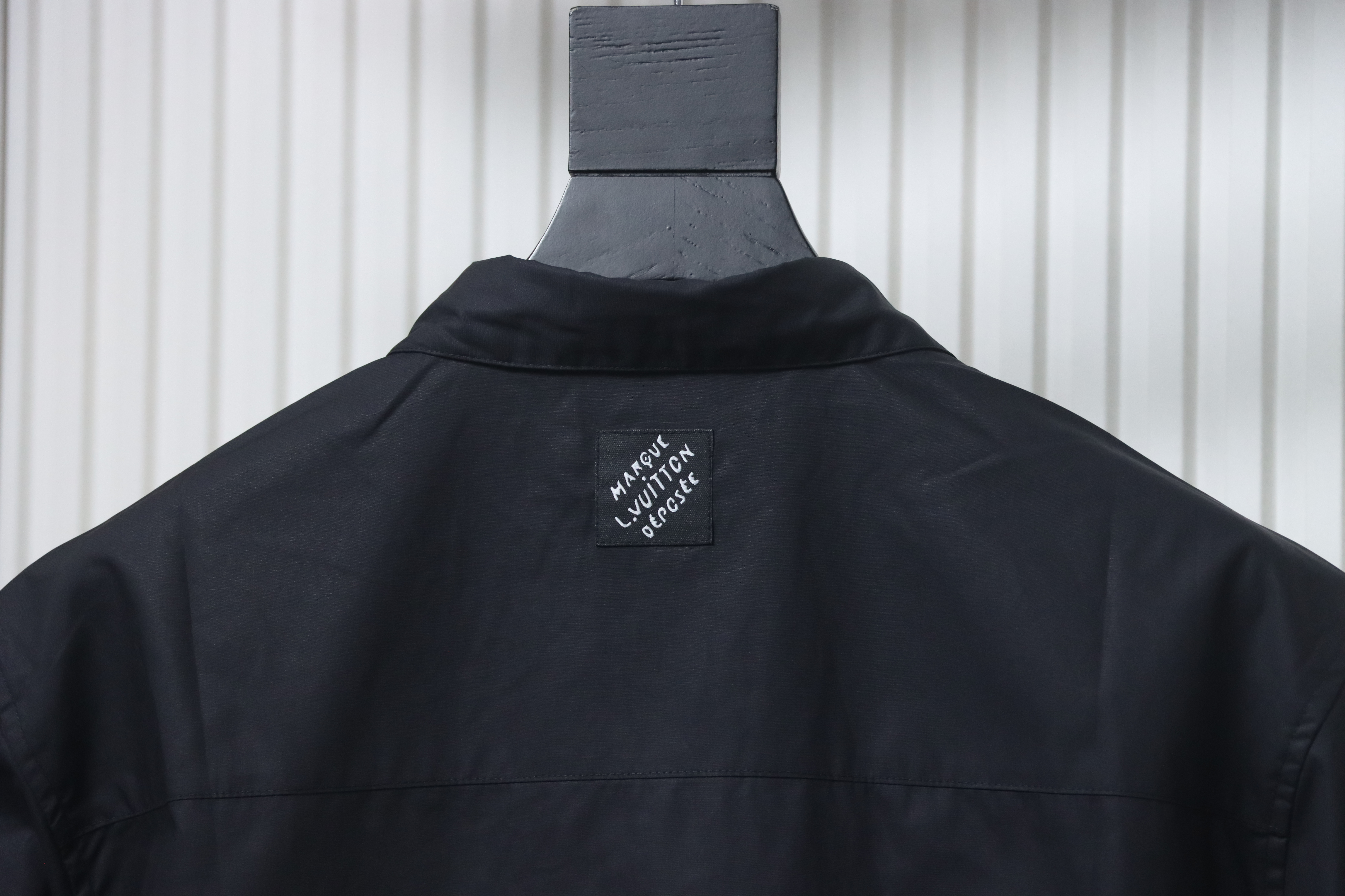 Louis Vuitton Monogram Flowers Embroidered Short-Sleeved Shirt Black