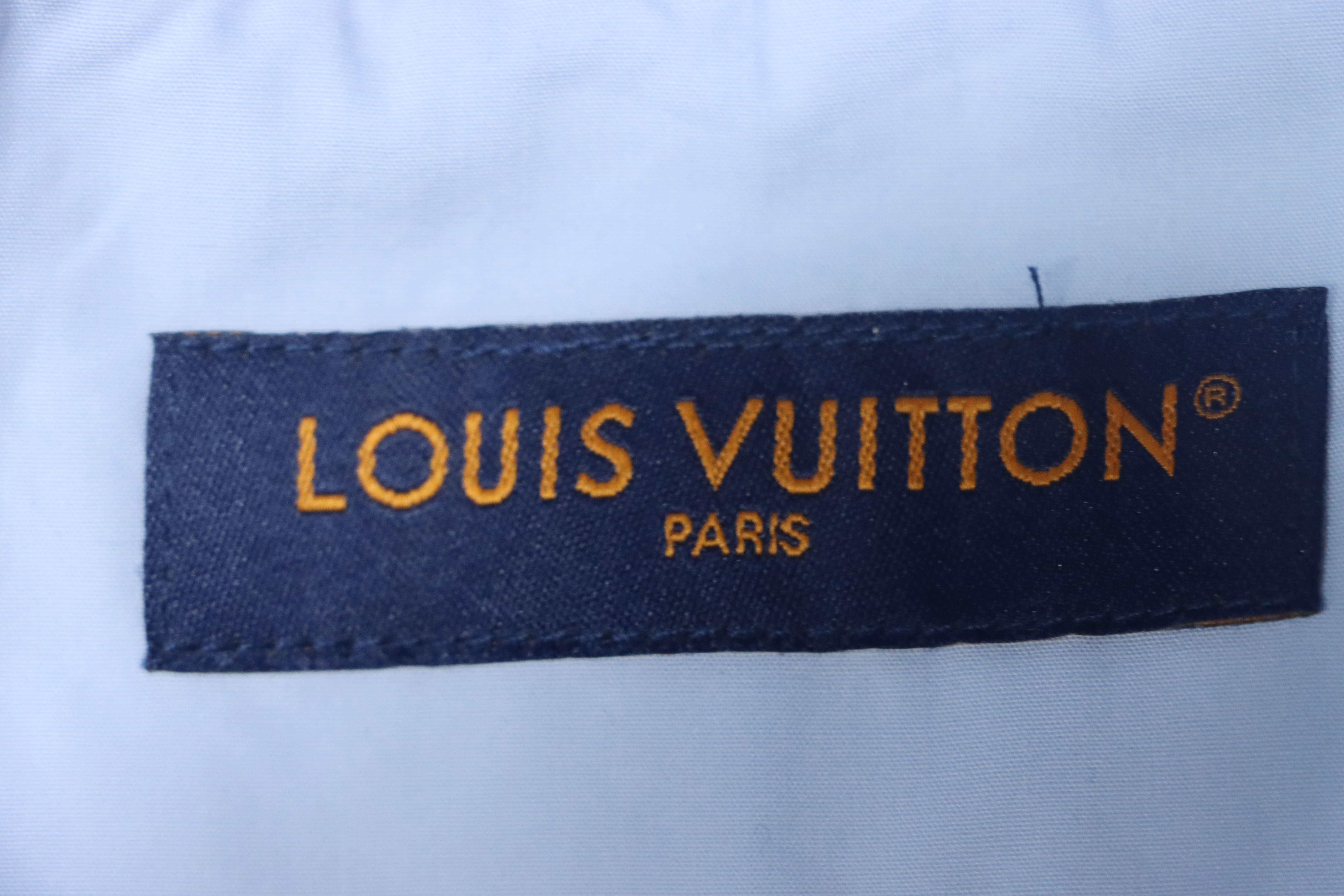 Louis Vuitton Monogram Flowers Embroidered Short-Sleeved Shirt Sky Blue