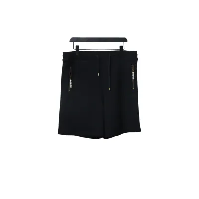 Louis Vuitton Pearl Pendant Embroidered Jersey Black Shorts 01