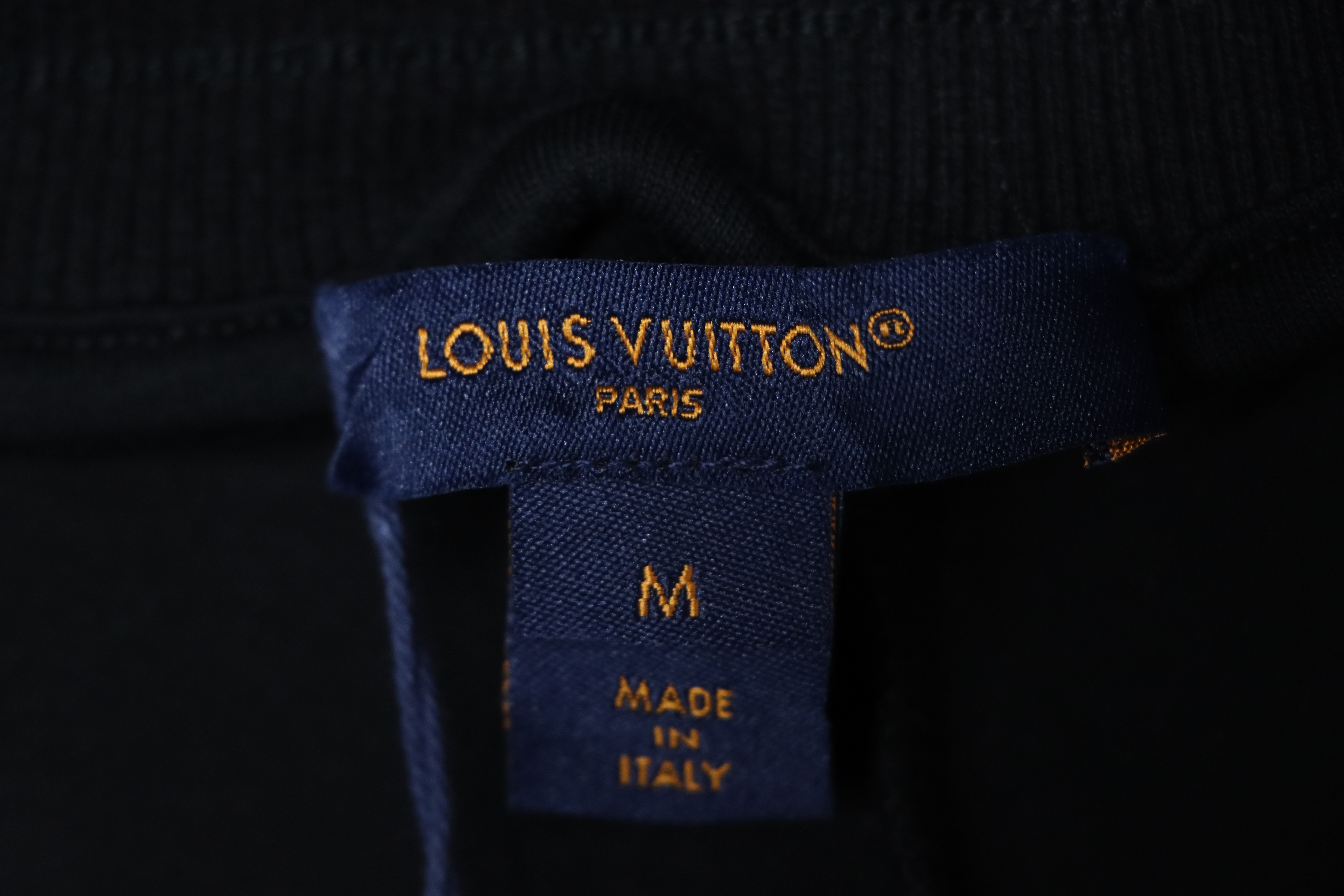 Louis Vuitton Pearl Pendant Embroidered Jersey Black Shorts