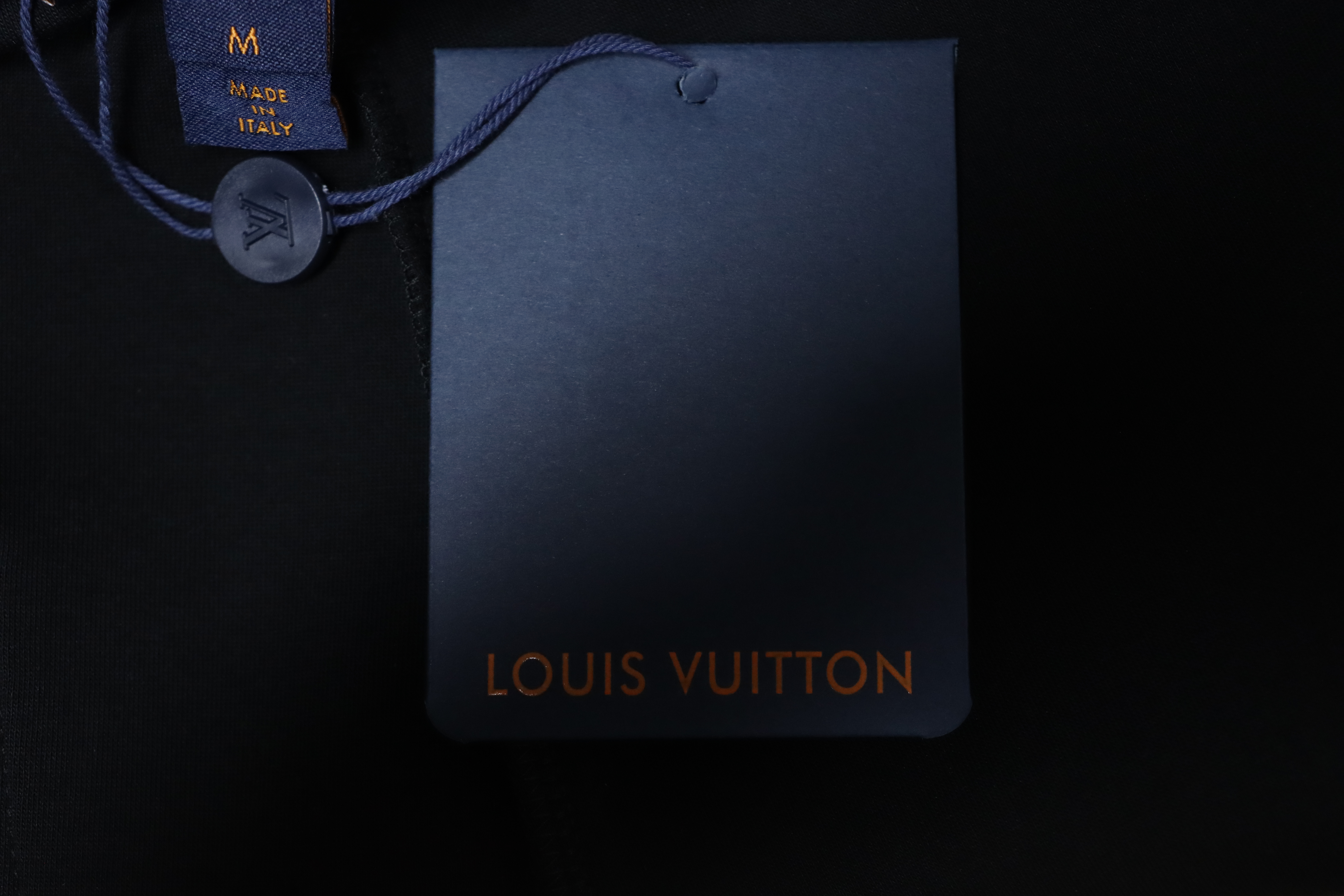 Louis Vuitton Pearl Pendant Embroidered Jersey Black Shorts