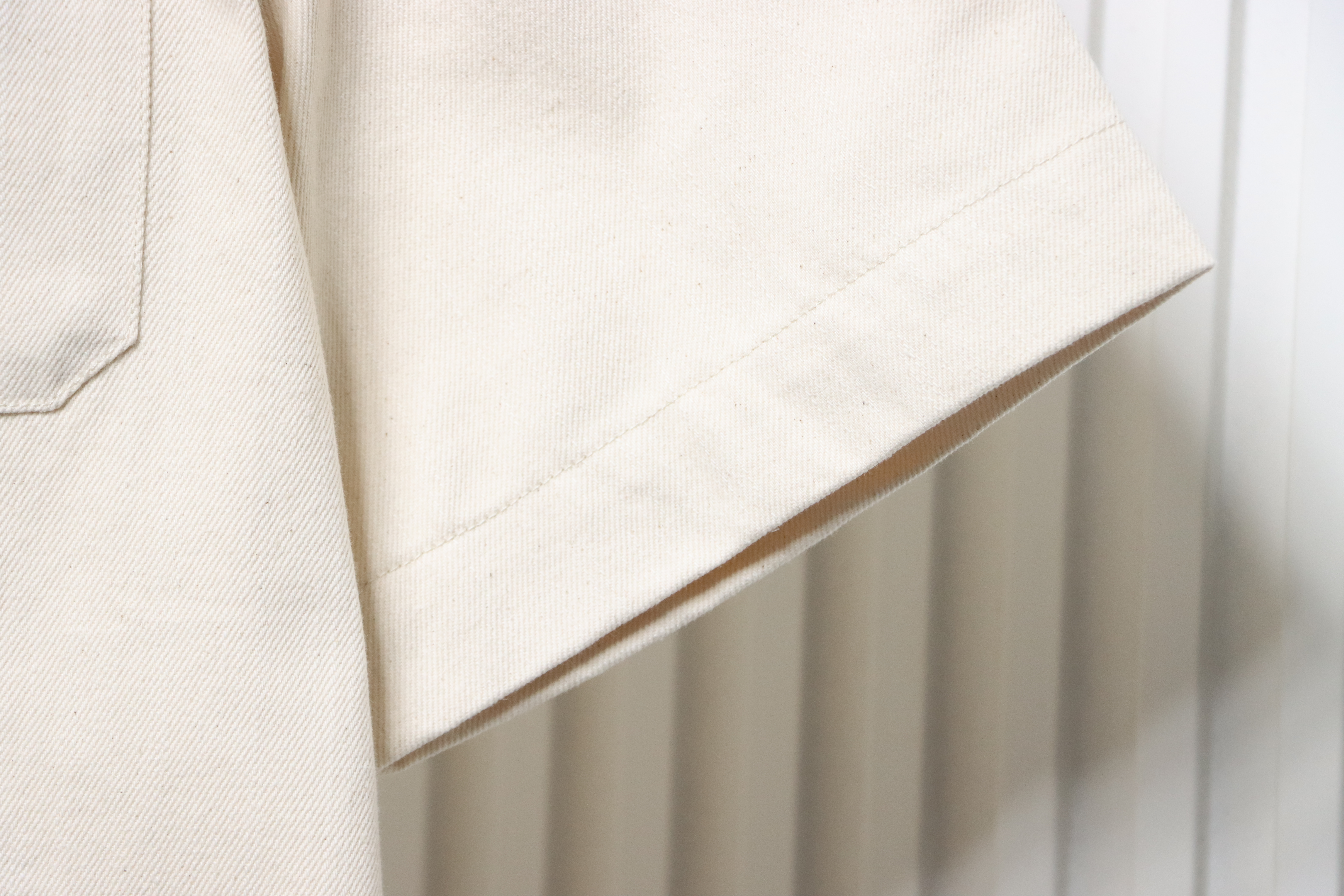 Louis Vuitton Pocket Leather Label Denim Short-Sleeved Shirt