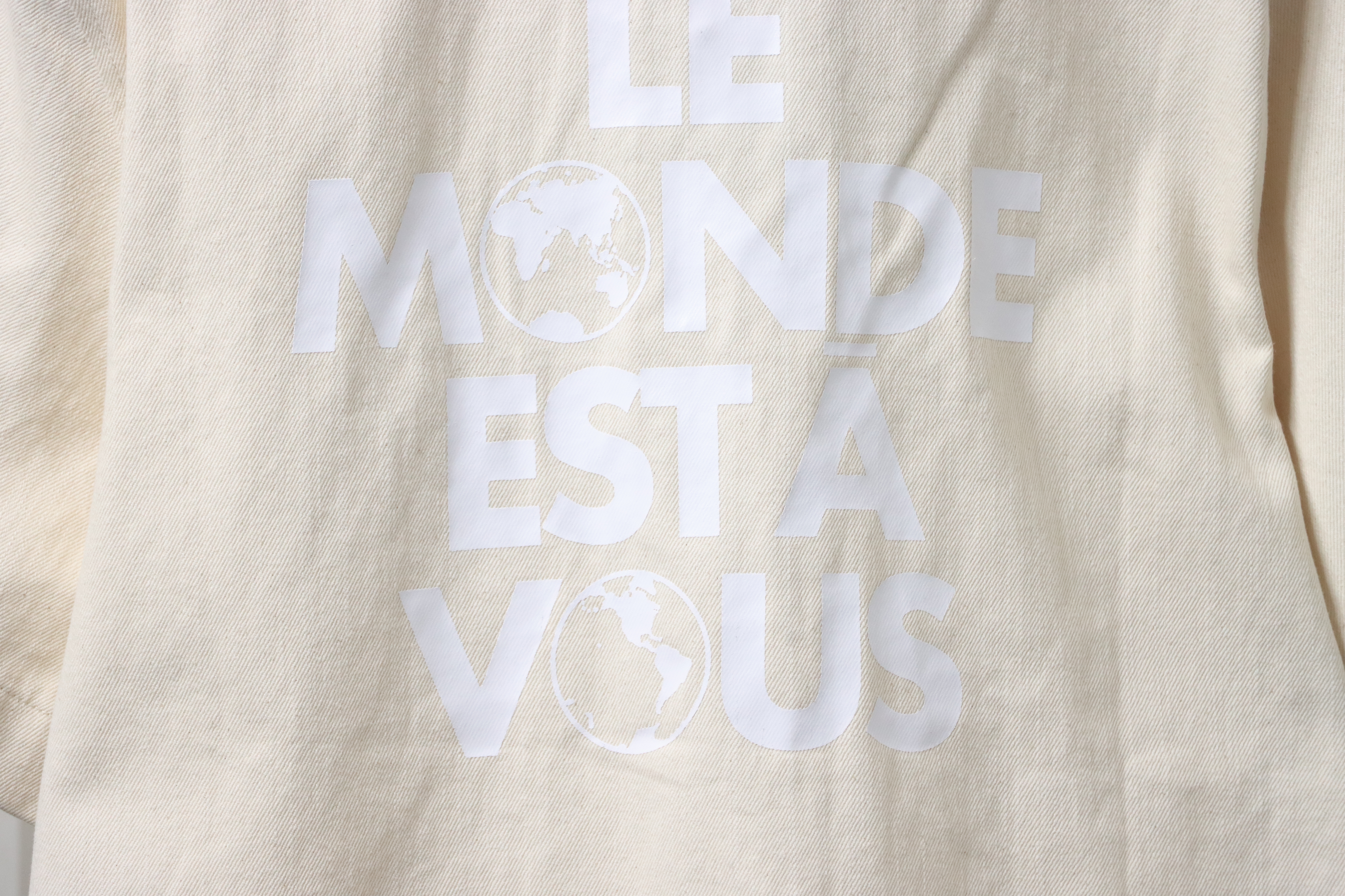 Louis Vuitton Pocket Leather Label Denim Short-Sleeved Shirt