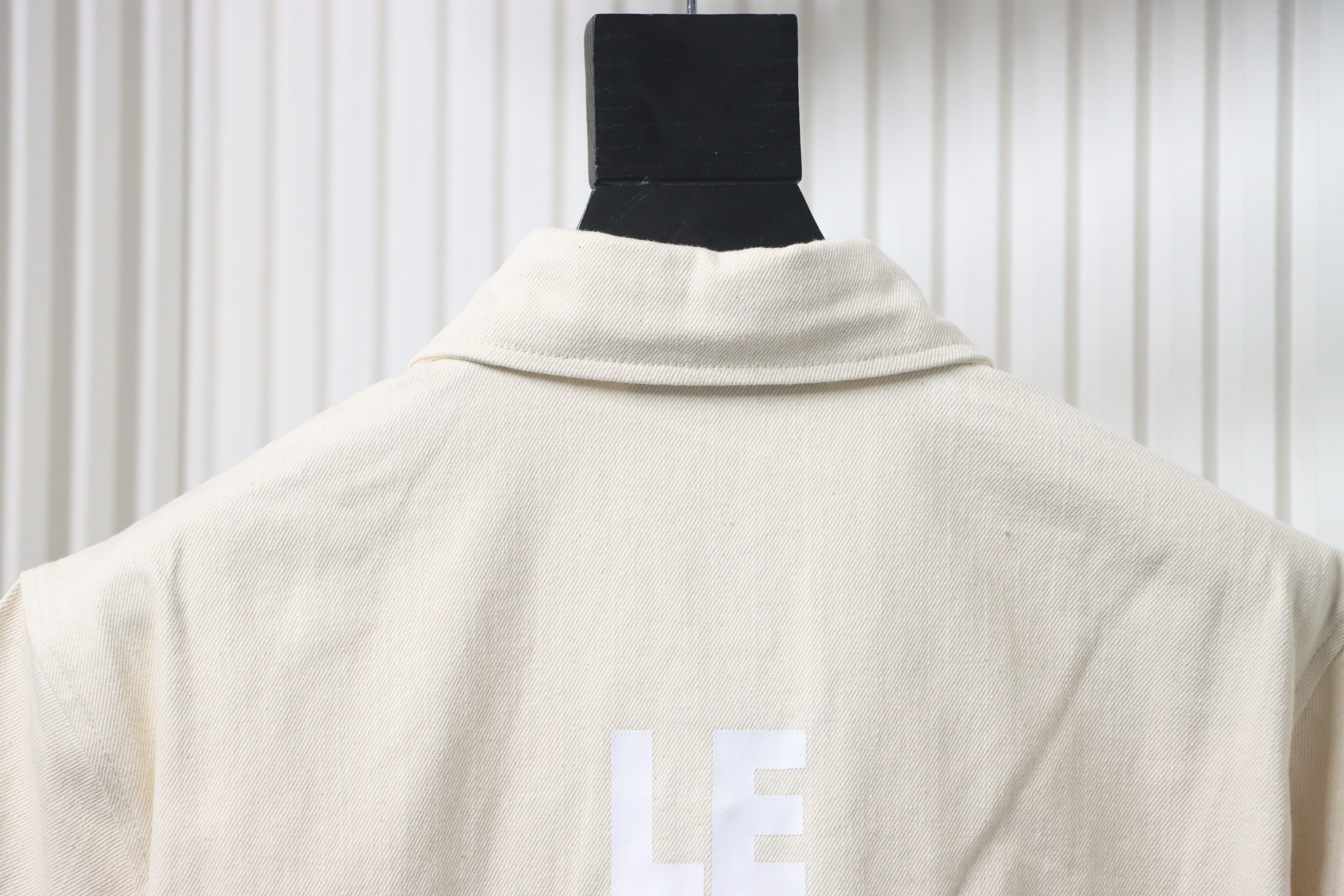 Louis Vuitton Pocket Leather Label Denim Short-Sleeved Shirt