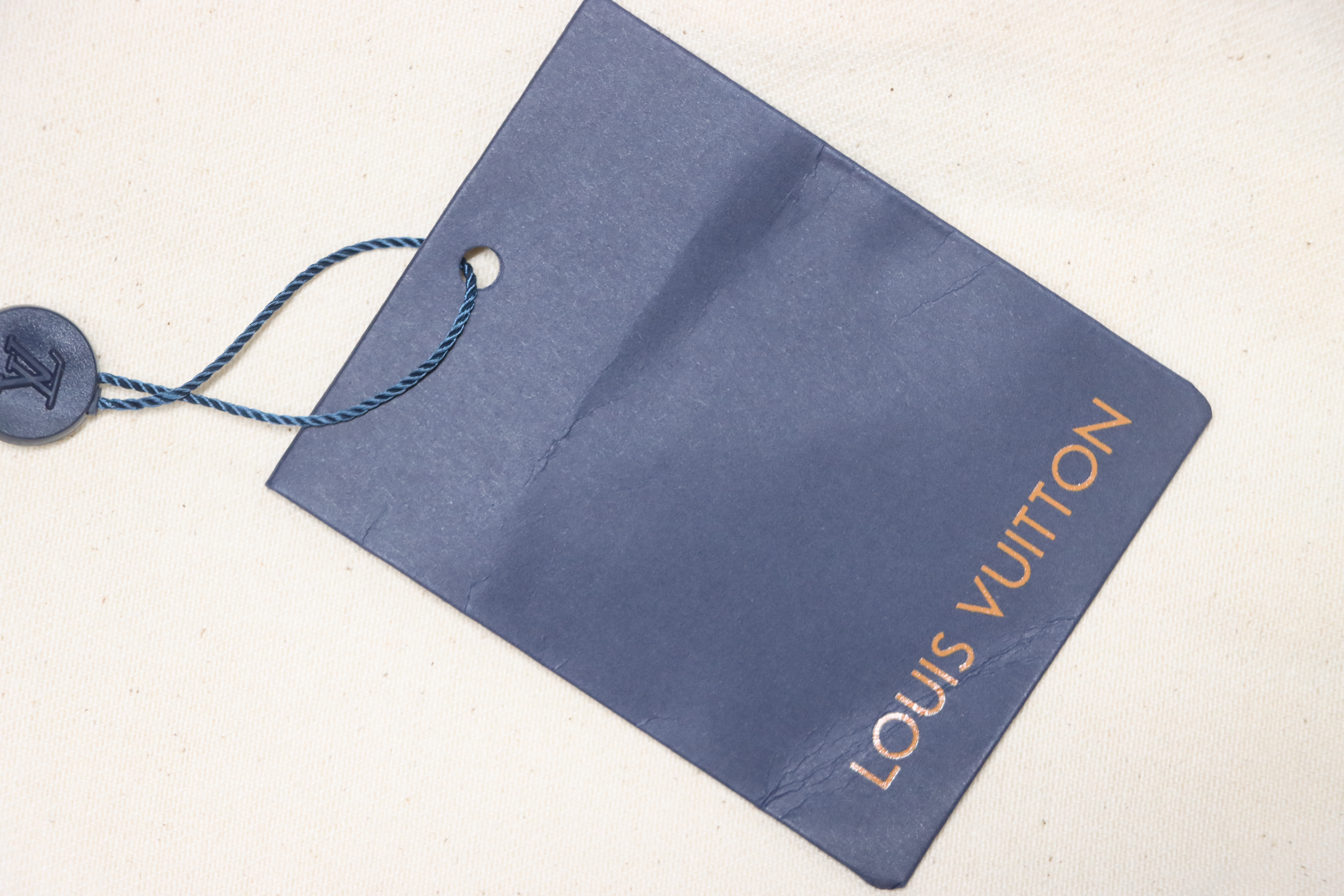 Louis Vuitton Pocket Leather Label Denim Short-Sleeved Shirt