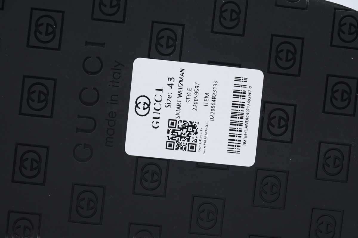 Gucci Double G Printed Black Rice