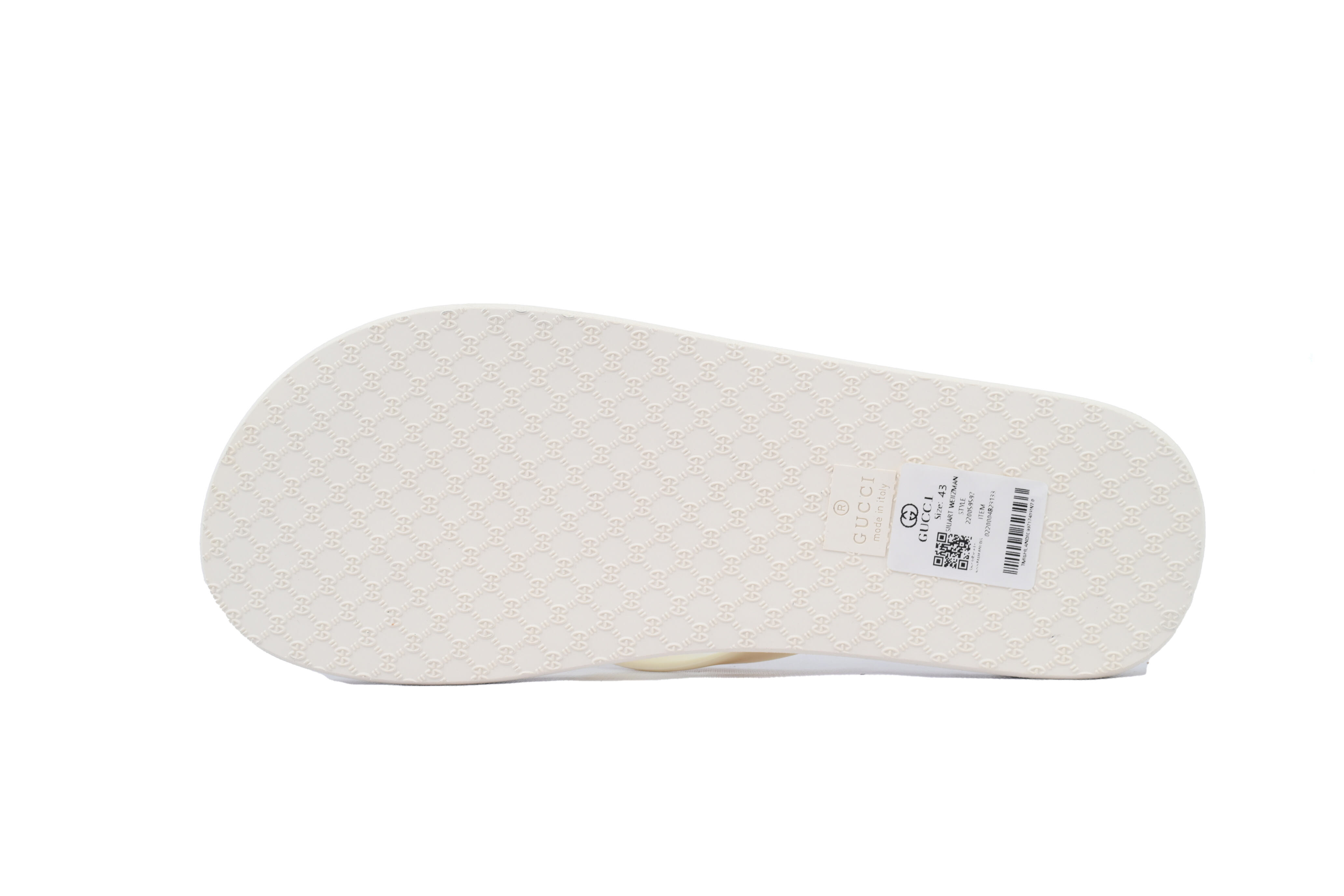 Gucci Flip Flops All White