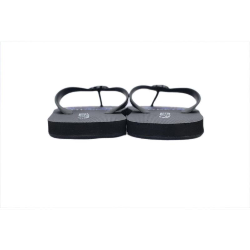 Gucci Flip Flops Blue Bottom Flower All Black