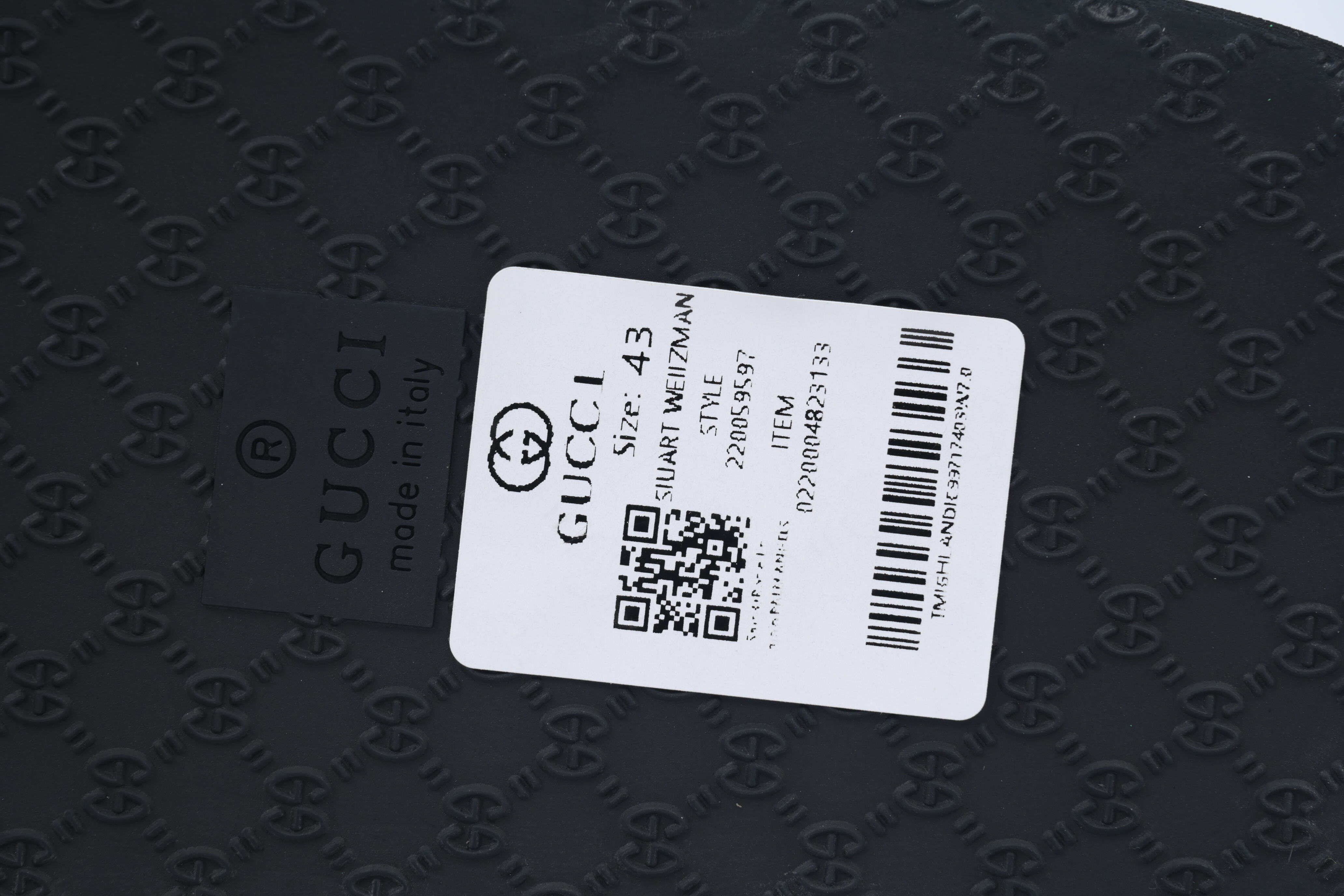 Gucci Flip Flops Red Bottom Flower Black