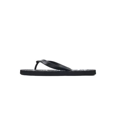 Gucci Flip Flops Logo Bottom Black 02