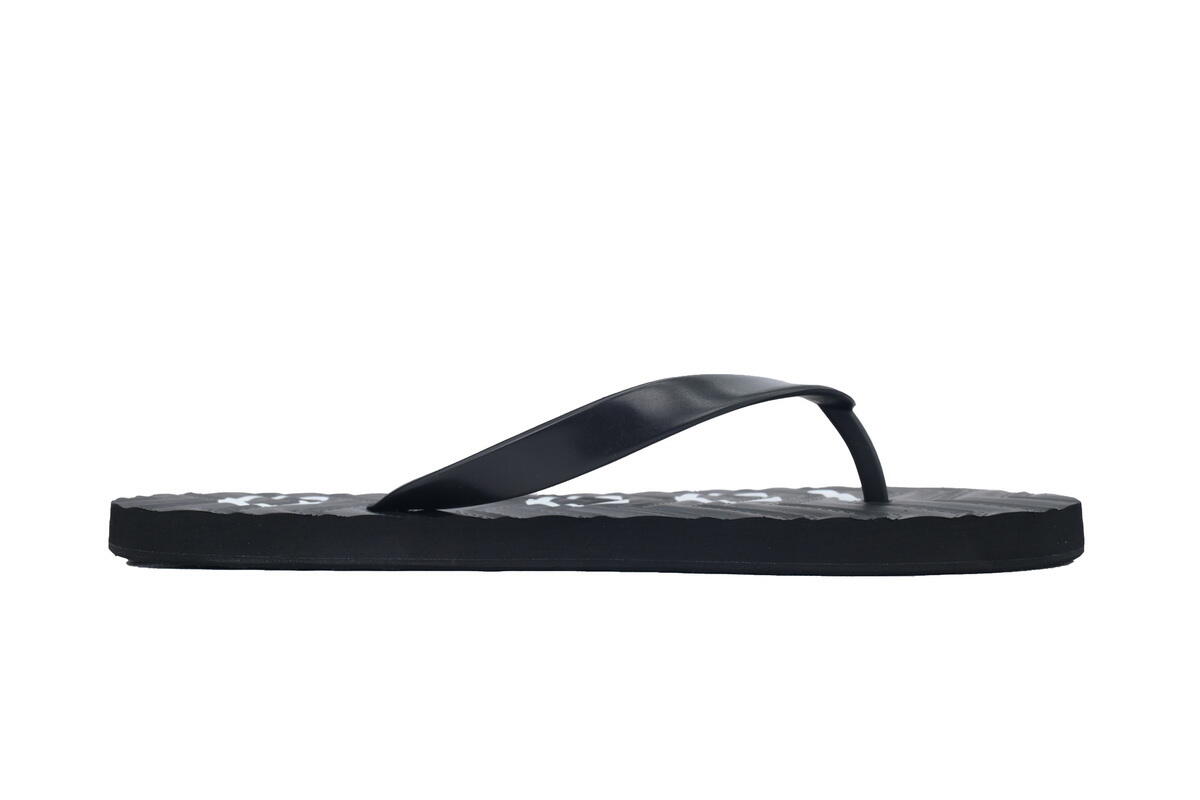Gucci Flip Flops Logo Bottom Black