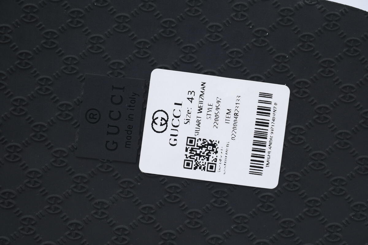 Gucci Flip Flops Logo Bottom Black
