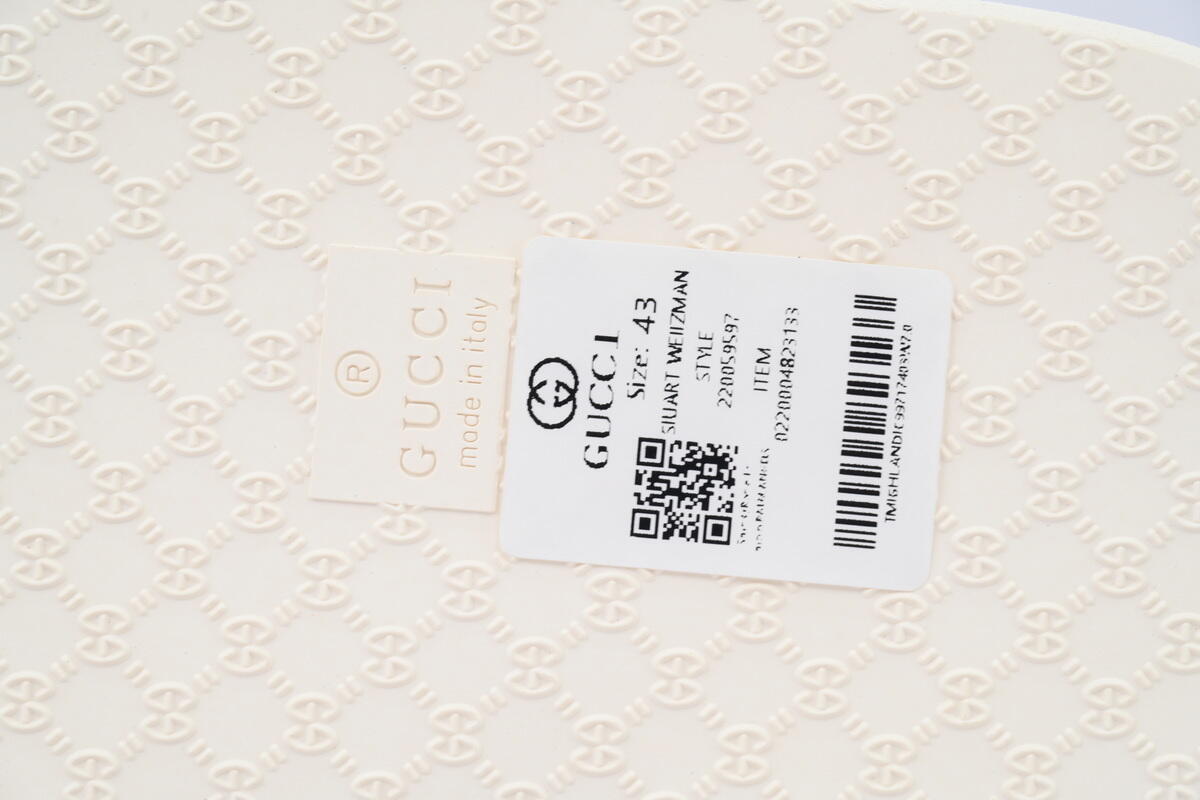 Gucci Flip Flops Red Bottom Flower Rice White