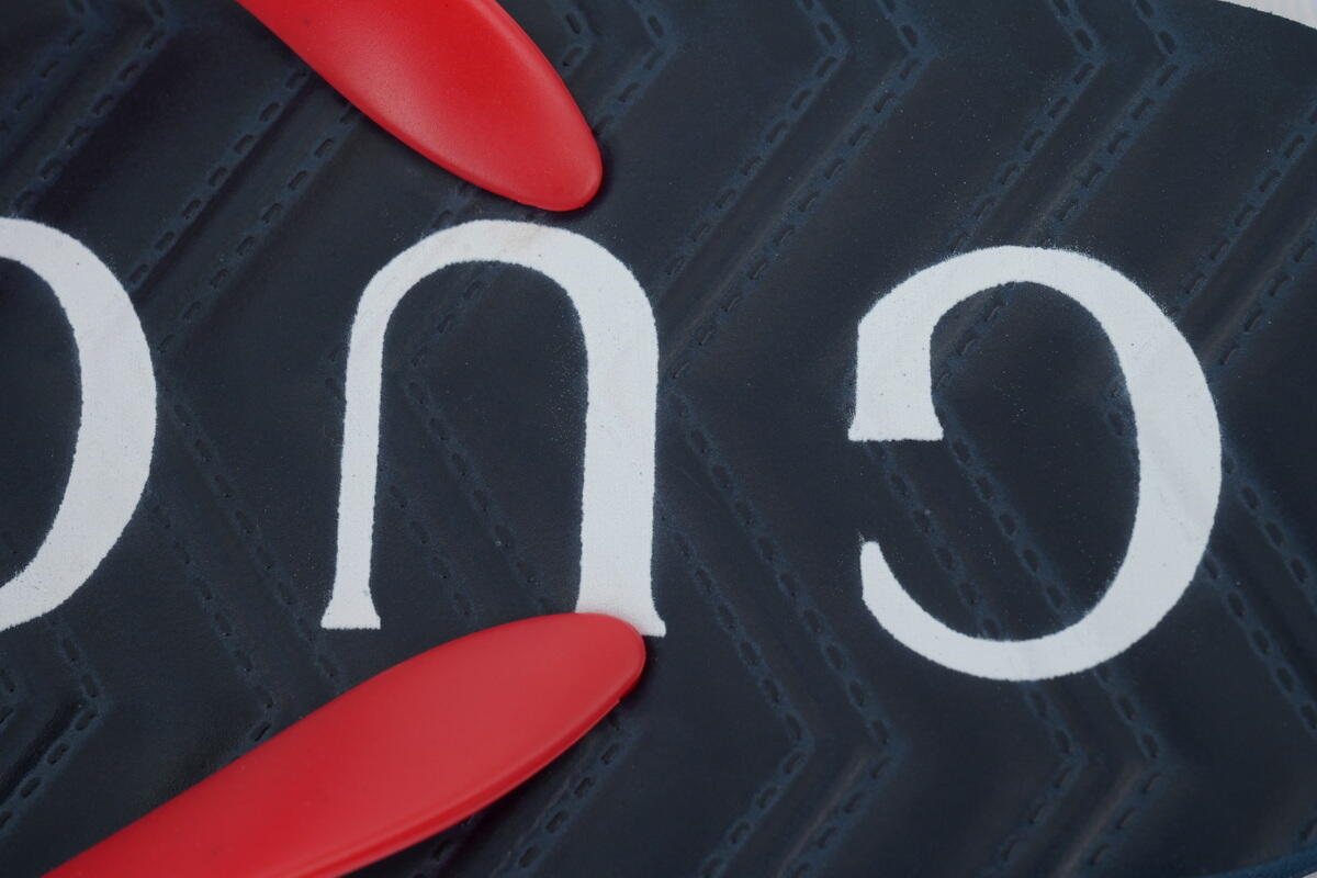 Gucci Slippers Double Black And Red