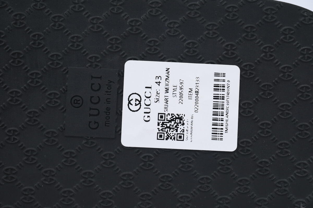 Gucci Double G  All black Slippers 