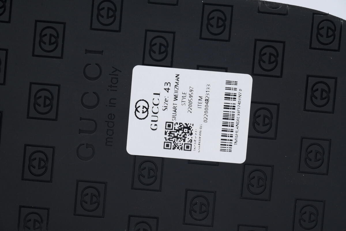 Gucci Slippers Double G Black Green