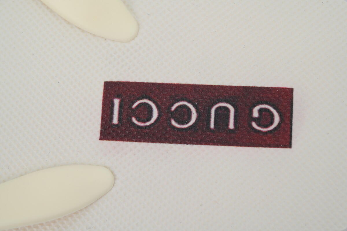 Gucci Slippers Double G Red Patterned Logo Insole Rice White