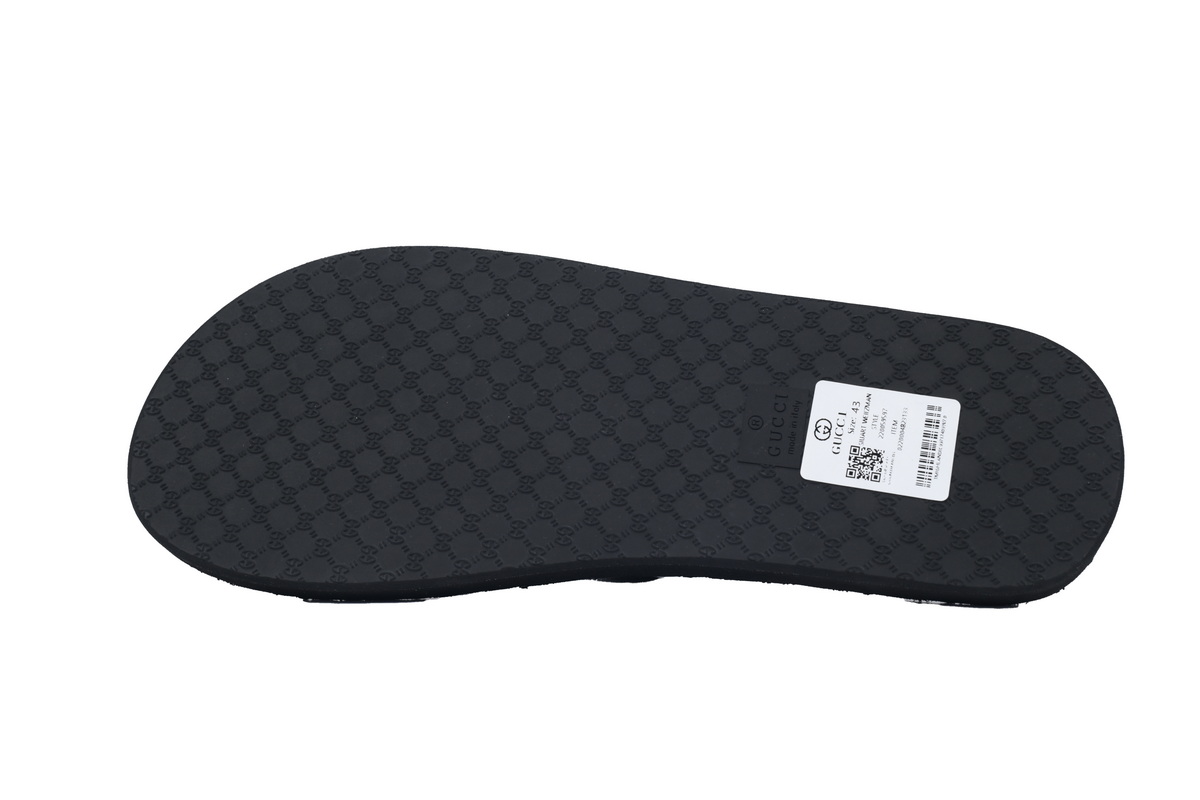 Gucci Slippers Silver Black